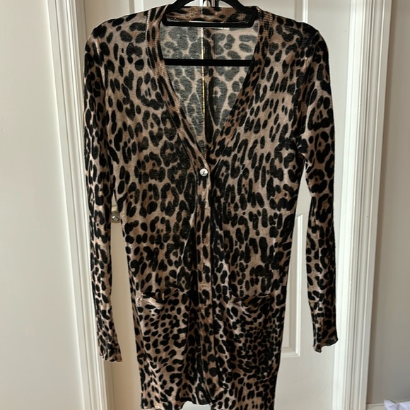 Vici Sweaters - Cheetah leopard cardigan